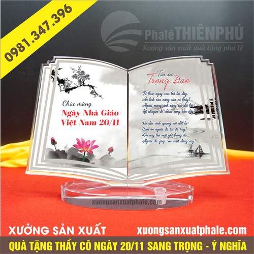 quà  tặng thầy cô nhân ngày 20/11 hình quyển sách mở