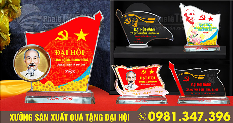 quà tặng lưu niệm đại hội đại biểu 
