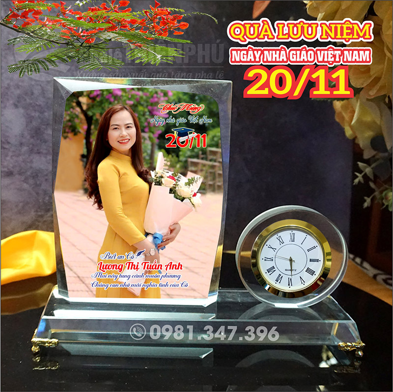 quà tặng 20/11 có cắm bút hình thẳng đứng