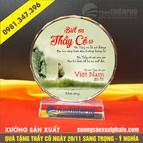 quà tặng 20/11 hình tròn 