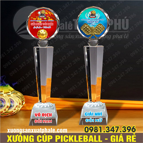 Cúp đấu giải pickleball mẫu 15